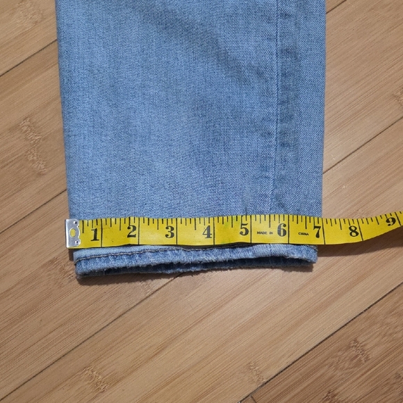 American Eagle Outfitters Light Blue Straight Leg Jeans Size 12S - Picture 13 of 15